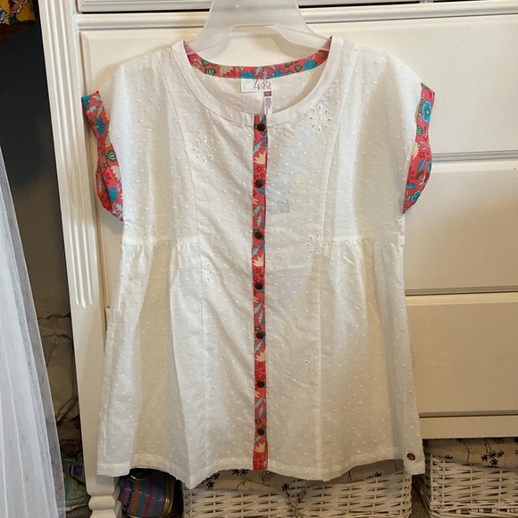 Matilda Jane - Field Games Button Down Top Tween - Picture 3 of 8